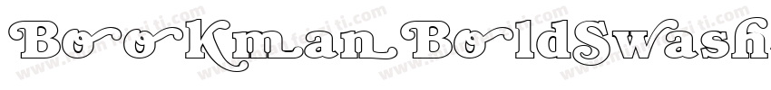 BookmanBoldSwash字体转换