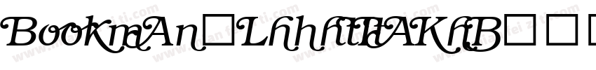Bookman-LightItalic字体转换