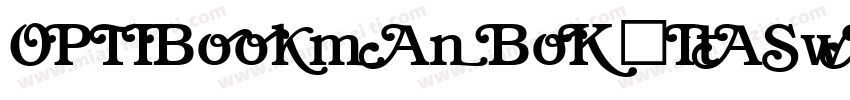 OPTIBookmanBoldItaSwashSup字体转换