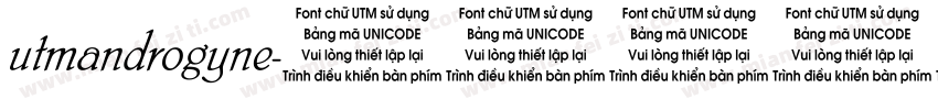 utmandrogyne字体转换