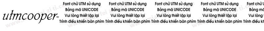 utmcooper字体转换