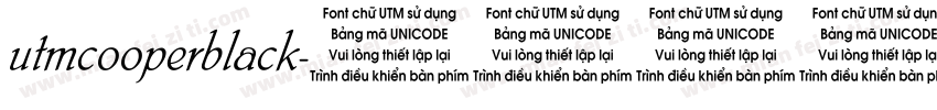 utmcooperblack字体转换