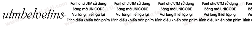 utmhelvetins字体转换