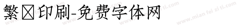 繁體印刷字体转换