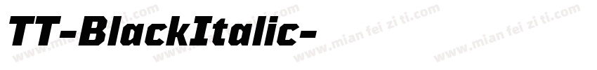 TT-BlackItalic字体转换