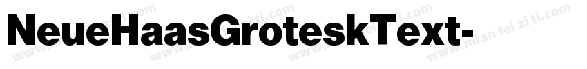 NeueHaasGroteskText字体转换