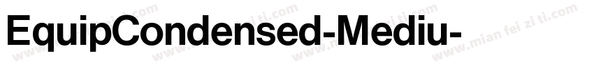 EquipCondensed-Mediu字体转换