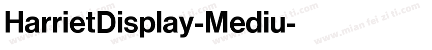HarrietDisplay-Mediu字体转换