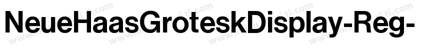 NeueHaasGroteskDisplay-Reg字体转换