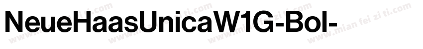 NeueHaasUnicaW1G-Bol字体转换