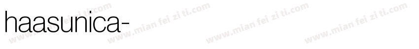 haasunica字体转换