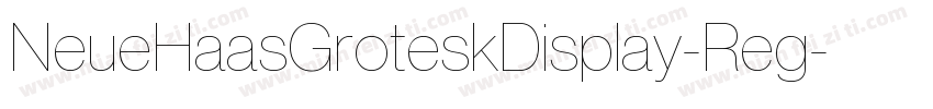 NeueHaasGroteskDisplay-Reg字体转换