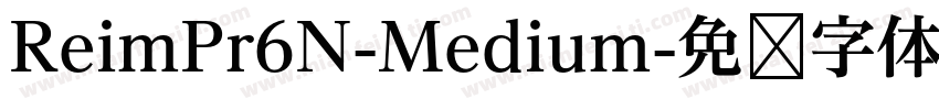 ReimPr6N-Medium字体转换