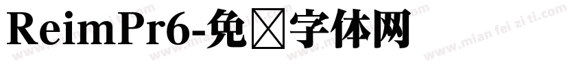 ReimPr6字体转换