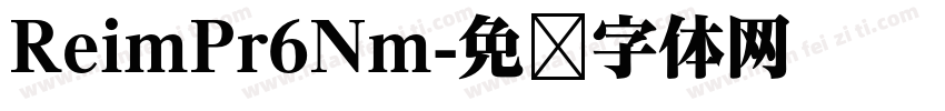 ReimPr6Nm字体转换