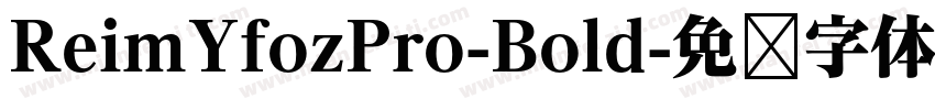ReimYfozPro-Bold字体转换