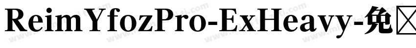 ReimYfozPro-ExHeavy字体转换