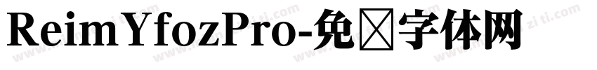 ReimYfozPro字体转换
