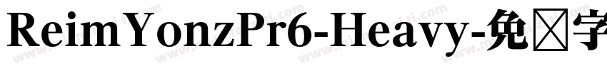 ReimYonzPr6-Heavy字体转换