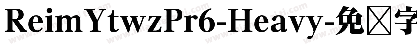 ReimYtwzPr6-Heavy字体转换