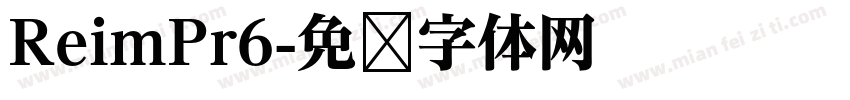 ReimPr6字体转换