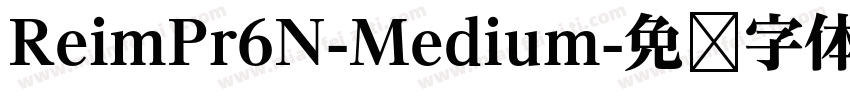 ReimPr6N-Medium字体转换