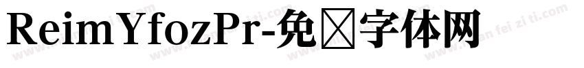 ReimYfozPr字体转换