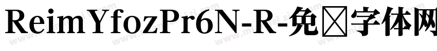 ReimYfozPr6N-R字体转换