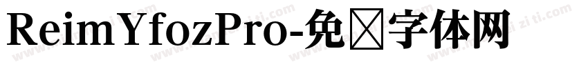 ReimYfozPro字体转换