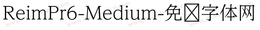 ReimPr6-Medium字体转换