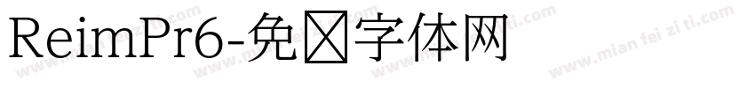 ReimPr6字体转换