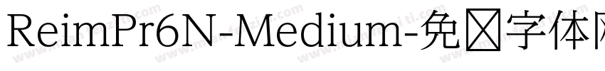 ReimPr6N-Medium字体转换