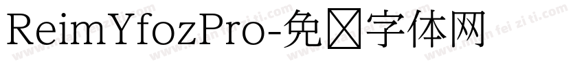 ReimYfozPro字体转换
