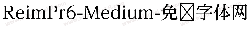 ReimPr6-Medium字体转换