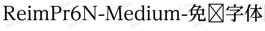 ReimPr6N-Medium字体转换