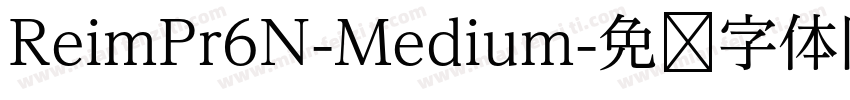 ReimPr6N-Medium字体转换