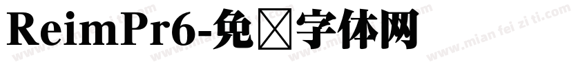 ReimPr6字体转换