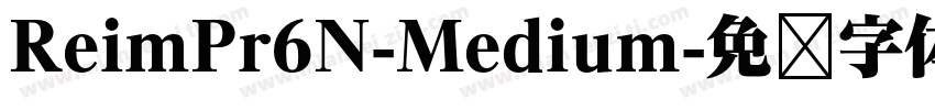 ReimPr6N-Medium字体转换