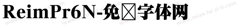 ReimPr6N字体转换