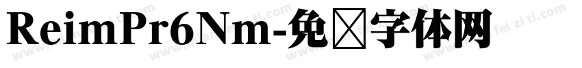 ReimPr6Nm字体转换