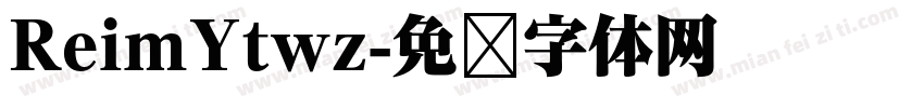 ReimYtwz字体转换