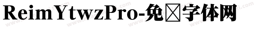 ReimYtwzPro字体转换