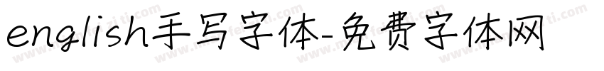 english手写字体字体转换
