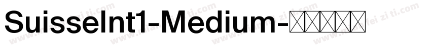 SuisseInt1-Medium字体转换