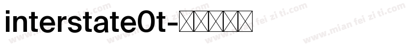 interstate0t字体转换