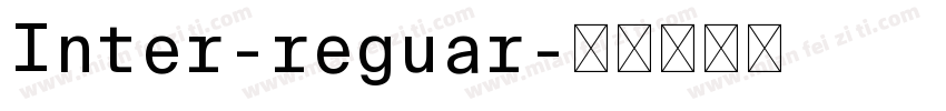 Inter-reguar字体转换
