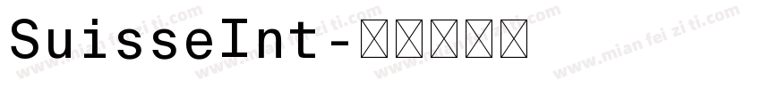 SuisseInt字体转换