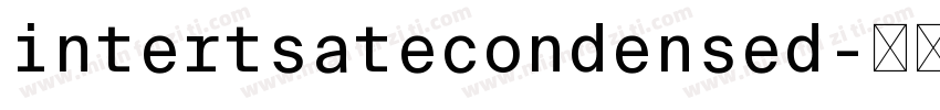 intertsatecondensed字体转换