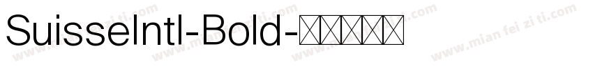 SuisseIntl-Bold字体转换