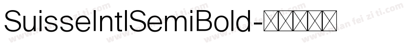 SuisseIntlSemiBold字体转换